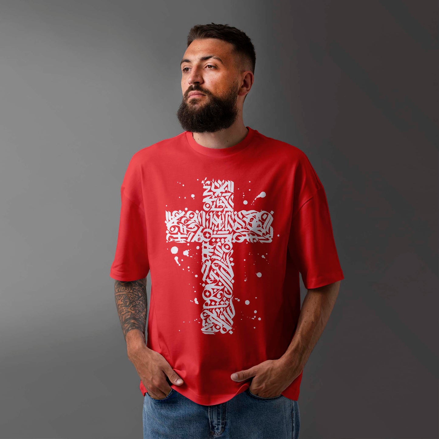 Cross Graphic Oversized T-shirt