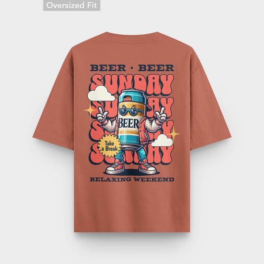 Weekend Bliss with Beer the Oversized T-Shirt